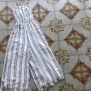 Tube top pants jumpsuit